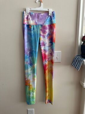 Goldsheep Multicolor Tie-Dye Leggings - Rainbow Print